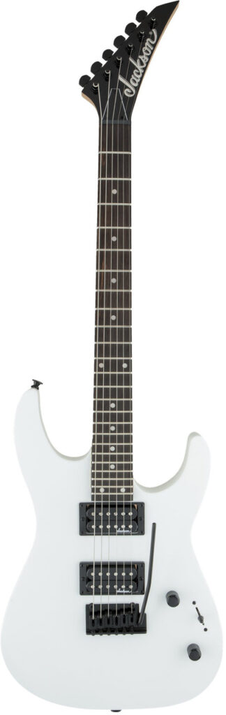 Jackson Guitar JS12 Dinky 24 Fret in White with Amaranth Fretboard