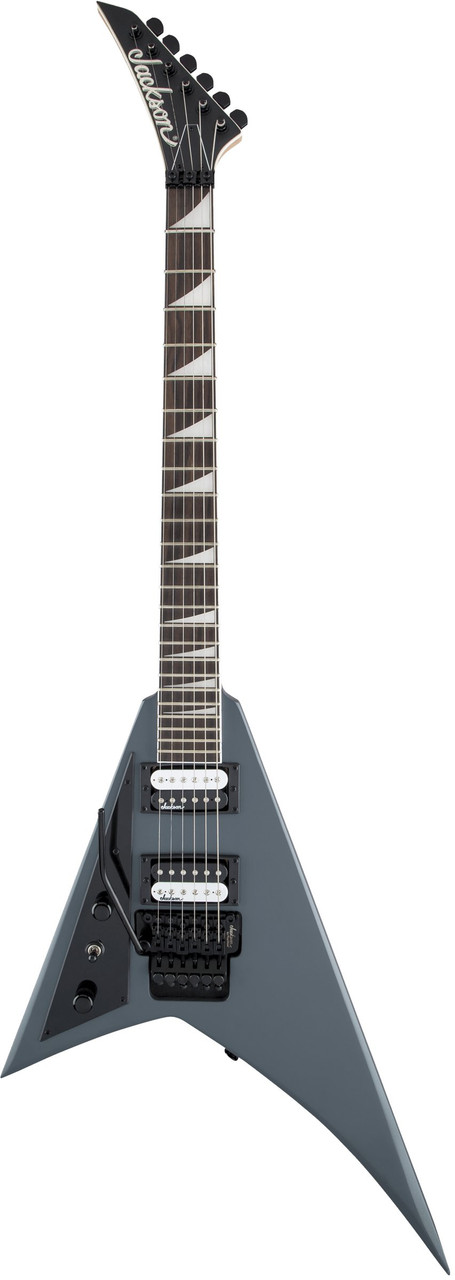 Jackson JS32L Rhoads in Satin Grey Left Handed with Amaranth Fingerboard - Image 5
