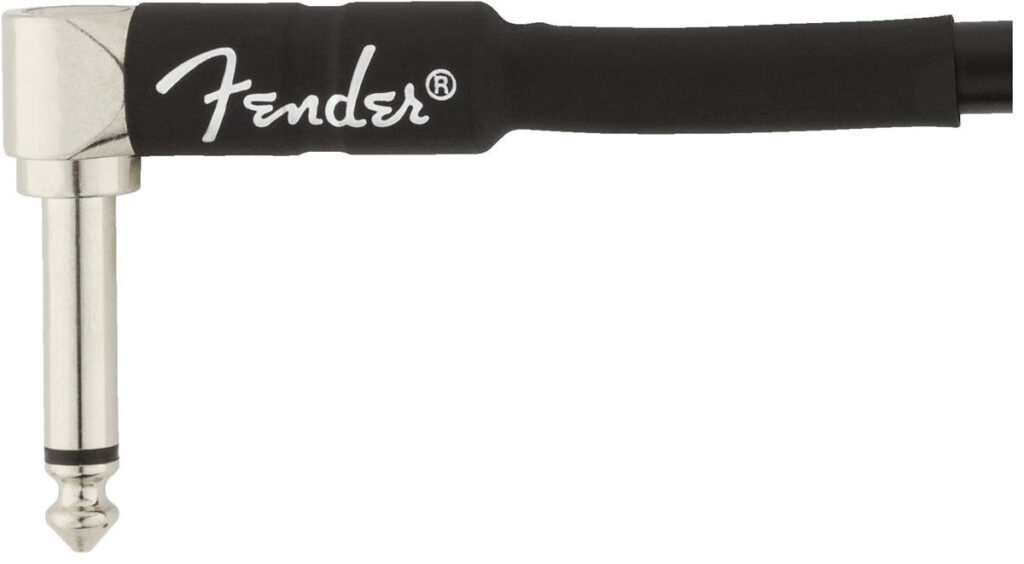 Fender Professional Series Instrument Cable Angle/Angle 6" in Black