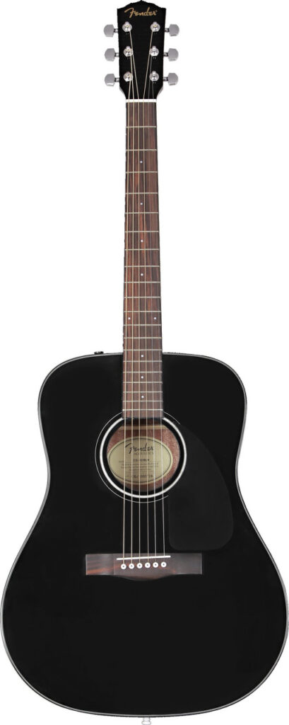 Fender CD-60 V3 Dreadnought Acoustic in Black