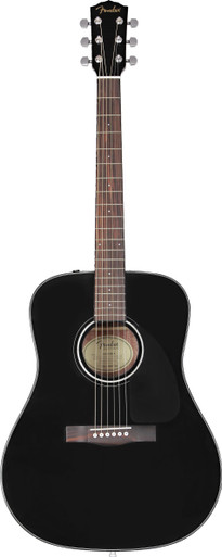 Fender CD-60 V3 Dreadnought Acoustic in Black - Image 2
