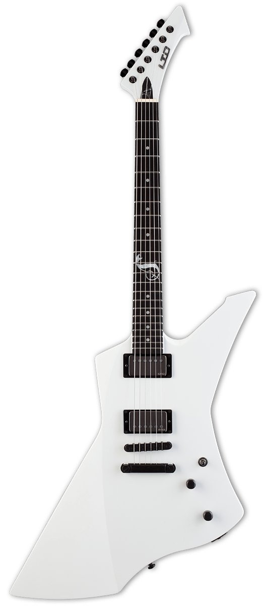 ESP LTD Snakebyte James Hetfield Signature Guitar in Snow White - Image 5