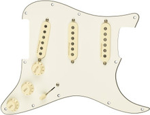 Fender Pre Wired Pickguard Stratocaster SSS Vintage Noiseless in Parchment - Image 6