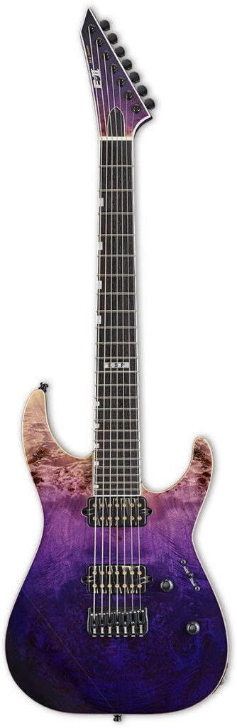 ESP E-II M-II 7 NT in Purple Natural Fade