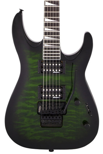 Jackson JS Series Dinky Arch Top JS32Q DKA In Transparent Green Burst