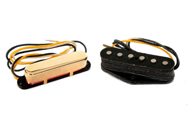 Monty's Danish Pete Honoré Signature DP51T Telecaster Pickup Set in Gold - Image 6