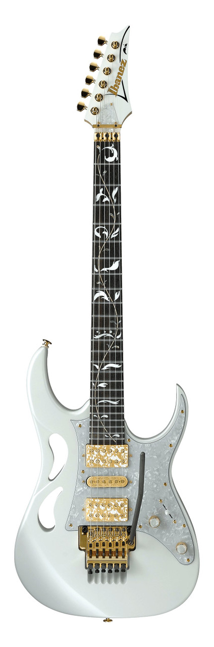 Ibanez Steve Vai Signature PIA Guitar in Stallion White - Image 5