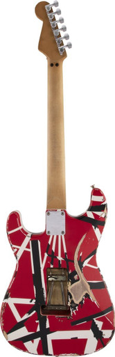 EVH Striped Series Frankie In Red with Black & White Stripes - Image 6