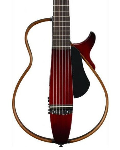 Yamaha SLG200N Nylon Silent Guitar in Crimson Red Burst