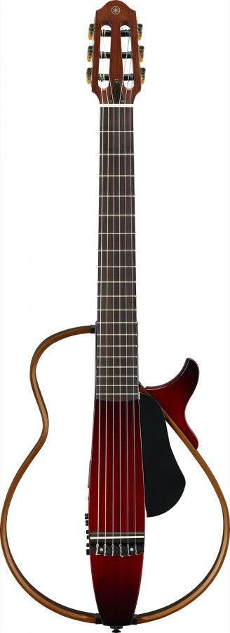 Yamaha SLG200N Nylon Silent Guitar in Crimson Red Burst - Image 5