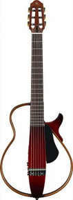 Yamaha SLG200N Nylon Silent Guitar in Crimson Red Burst - Image 3