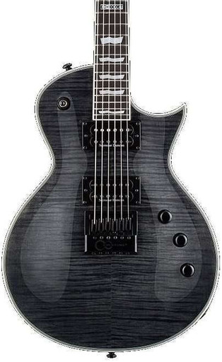 ESP LTD EC-1000 ET FM Electric Guitar in See-Thru Black