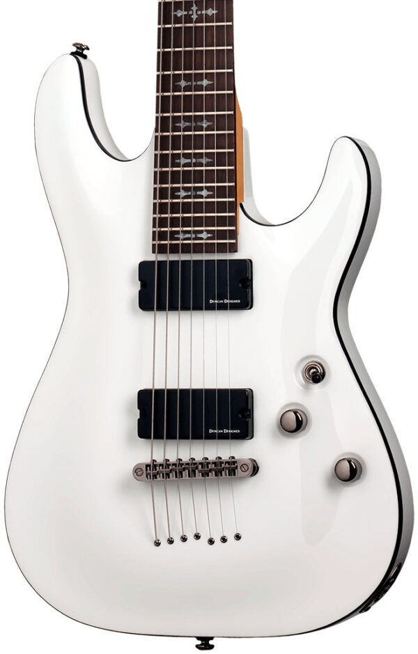 Schecter DEMON-7 in Vintage White - Image 5