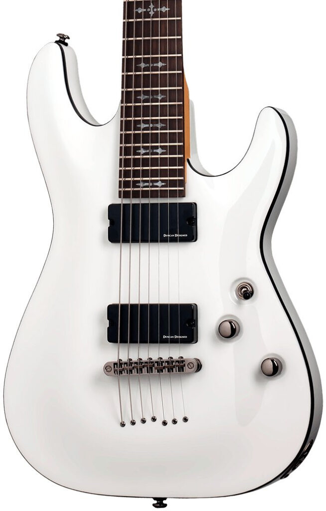 Schecter DEMON-7 in Vintage White