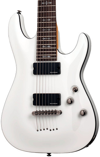 Schecter DEMON-7 in Vintage White - Image 2