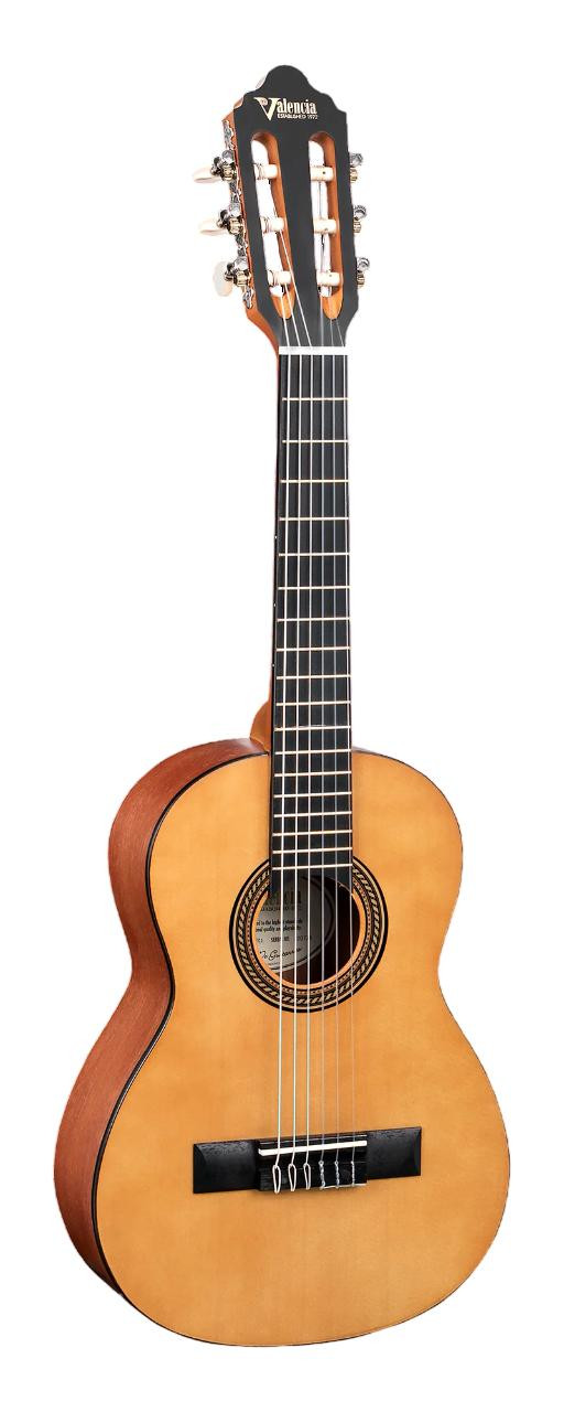 Valencia VC201NA 1/4 Classical Guitar in Antique Natural - Image 5
