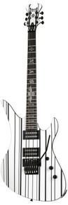 Schecter Synyster Gates Standard in White with Black Pinstripes - Image 3