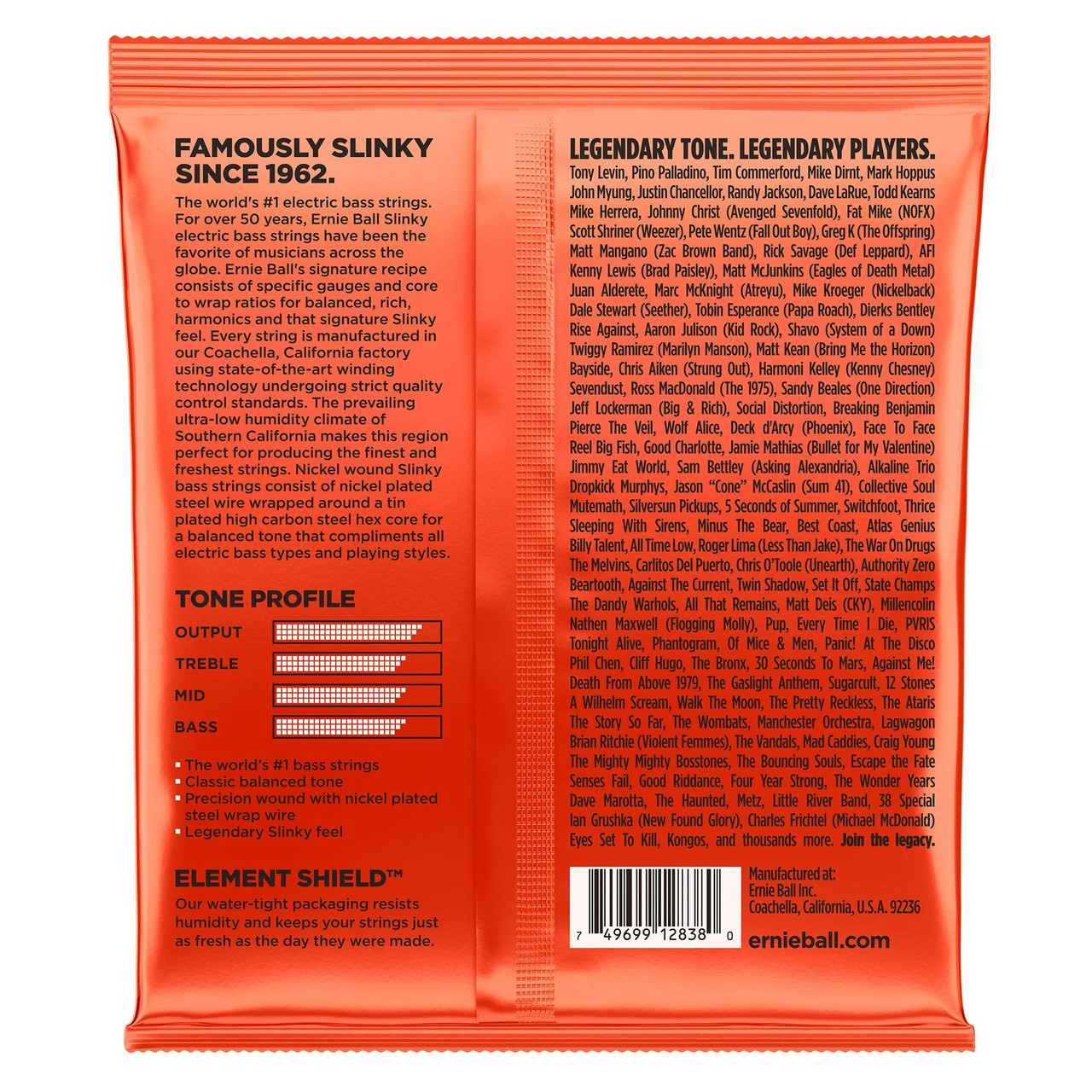 Ernie Ball 6-String Long Scale Slinky Bass Strings 32-130 - Image 5