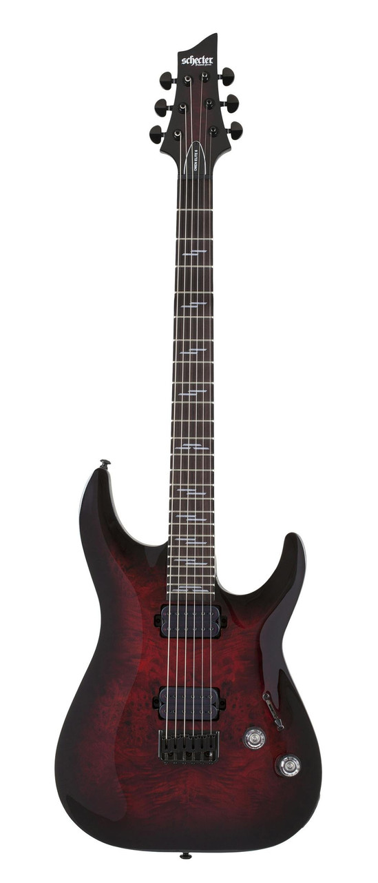 Schecter Omen Elite 6 in Black Cherry Burst - Image 5