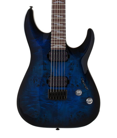 Schecter Omen Elite 6 in See Thru Blue Burst