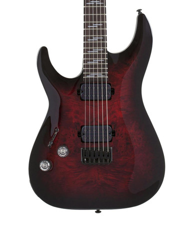Schecter Omen Elite 6 Left Handed in Black Cherry Burst
