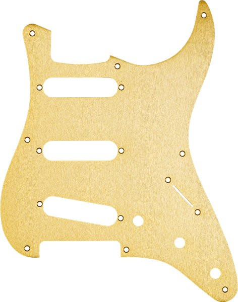 Fender Pickguard for Stratocaster in Gold Anodized Aluminium - Image 4