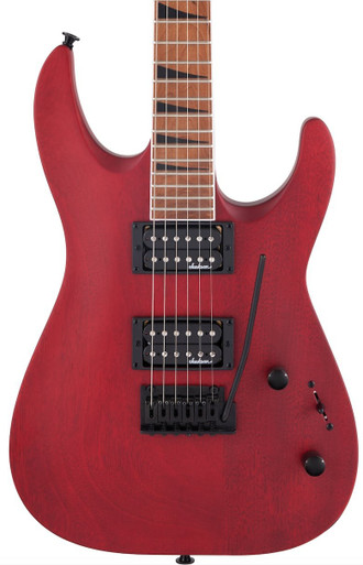 Jackson JS Series JS24 DKAM DX in Red Stain with Baked Neck