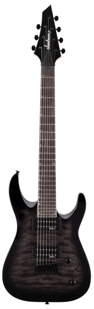 Jackson JS Series JS227 DKA QM in Trans Black Burst