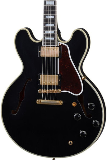 Gibson Custom Shop Murphy Lab Collection 1959 ES-355 Reissue Stop Bar Ultra Light Aged Guitar in Ebony - Image 1