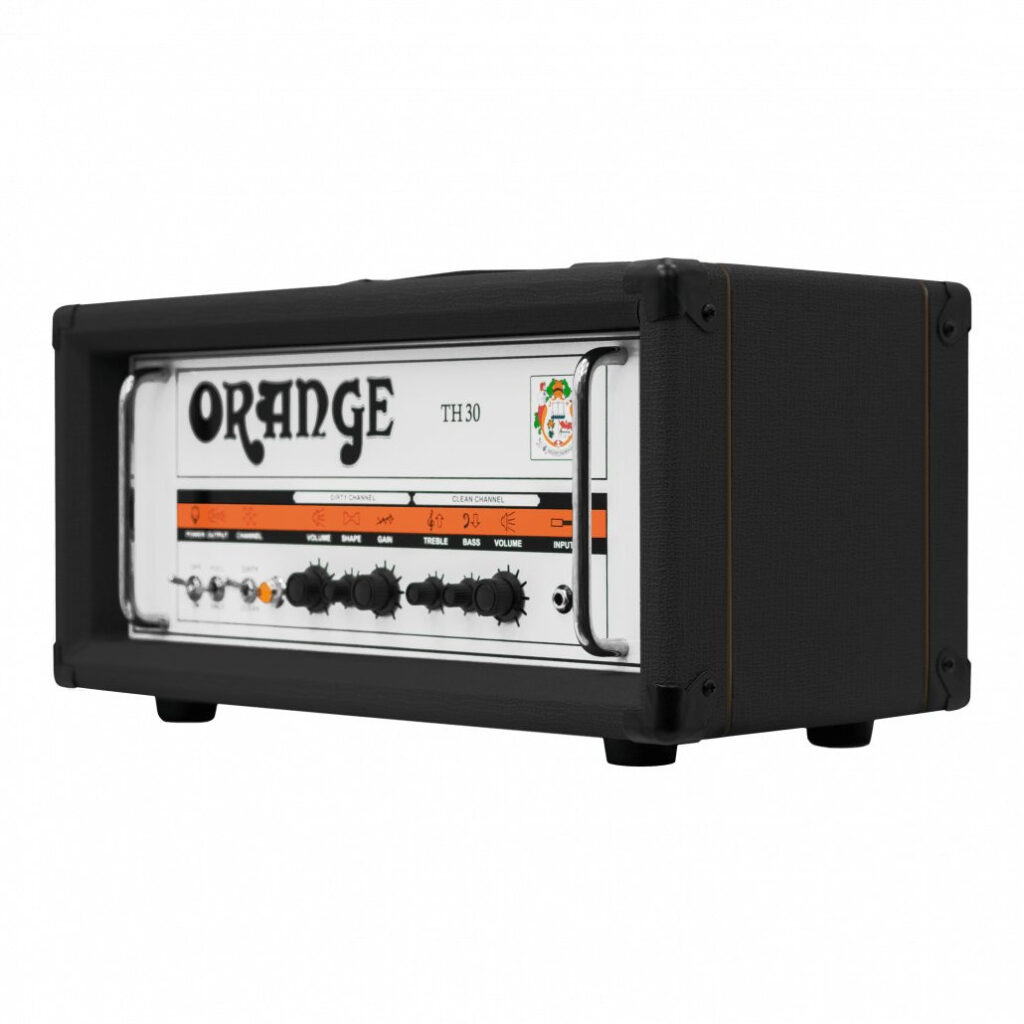 Orange TH30 Valve Head in Black