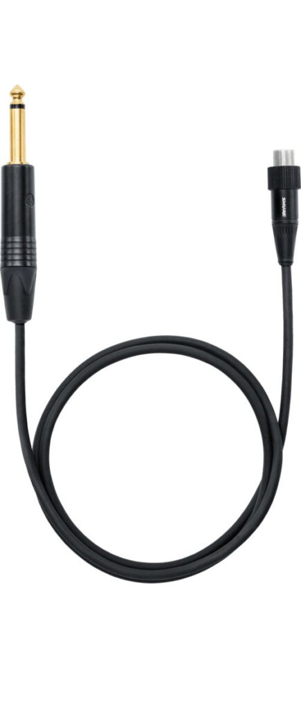 Shure WA305 Cable for Wireless GLX Guitar Systems - Locking Thread