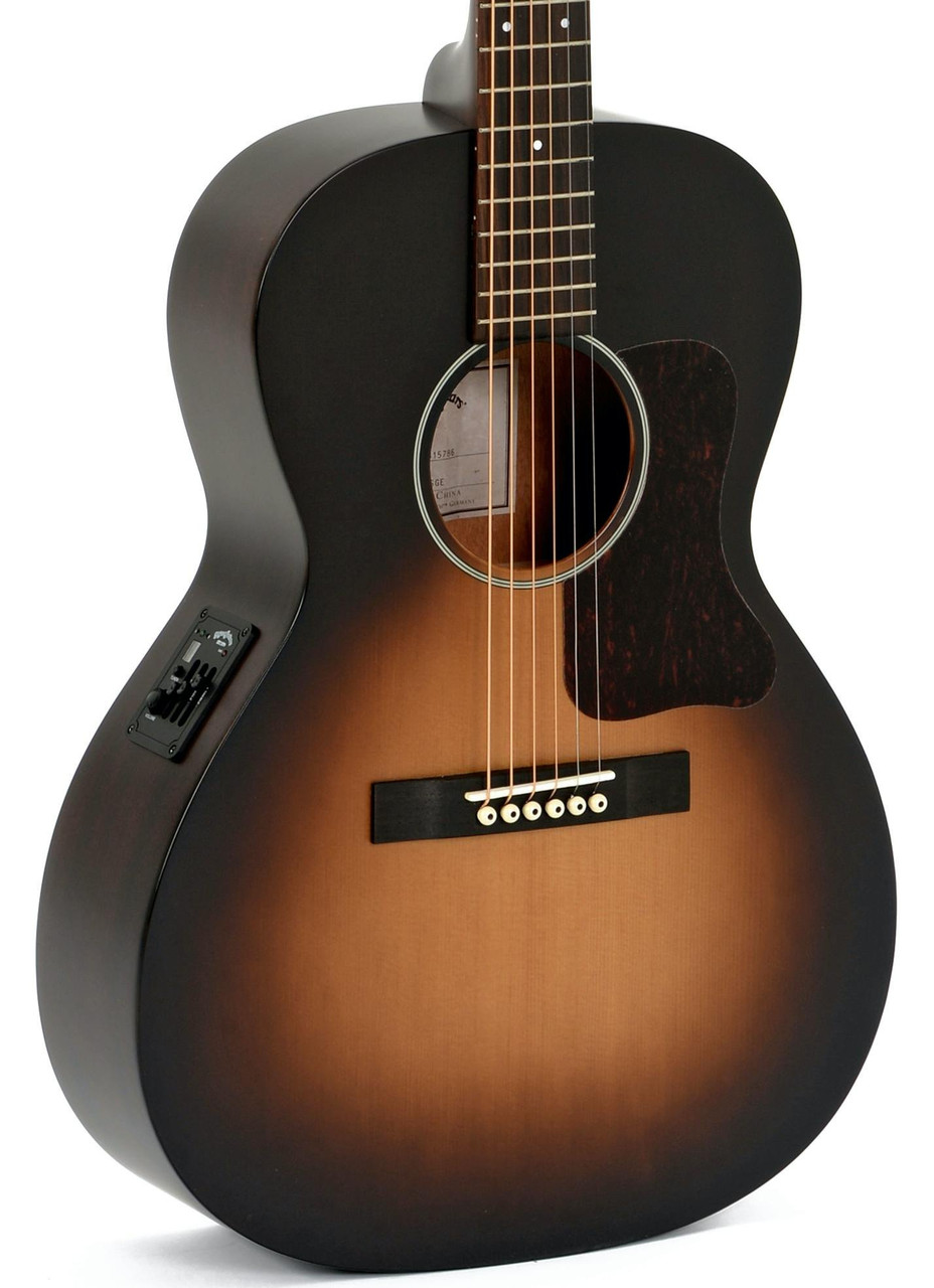 Sigma LM-SGE Mahogany 00-14 Electro Acoustic Guitar Satin Sunburst - Image 1