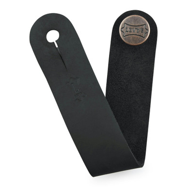 Levy Accessories Leather Headstock Strap Adapter Black