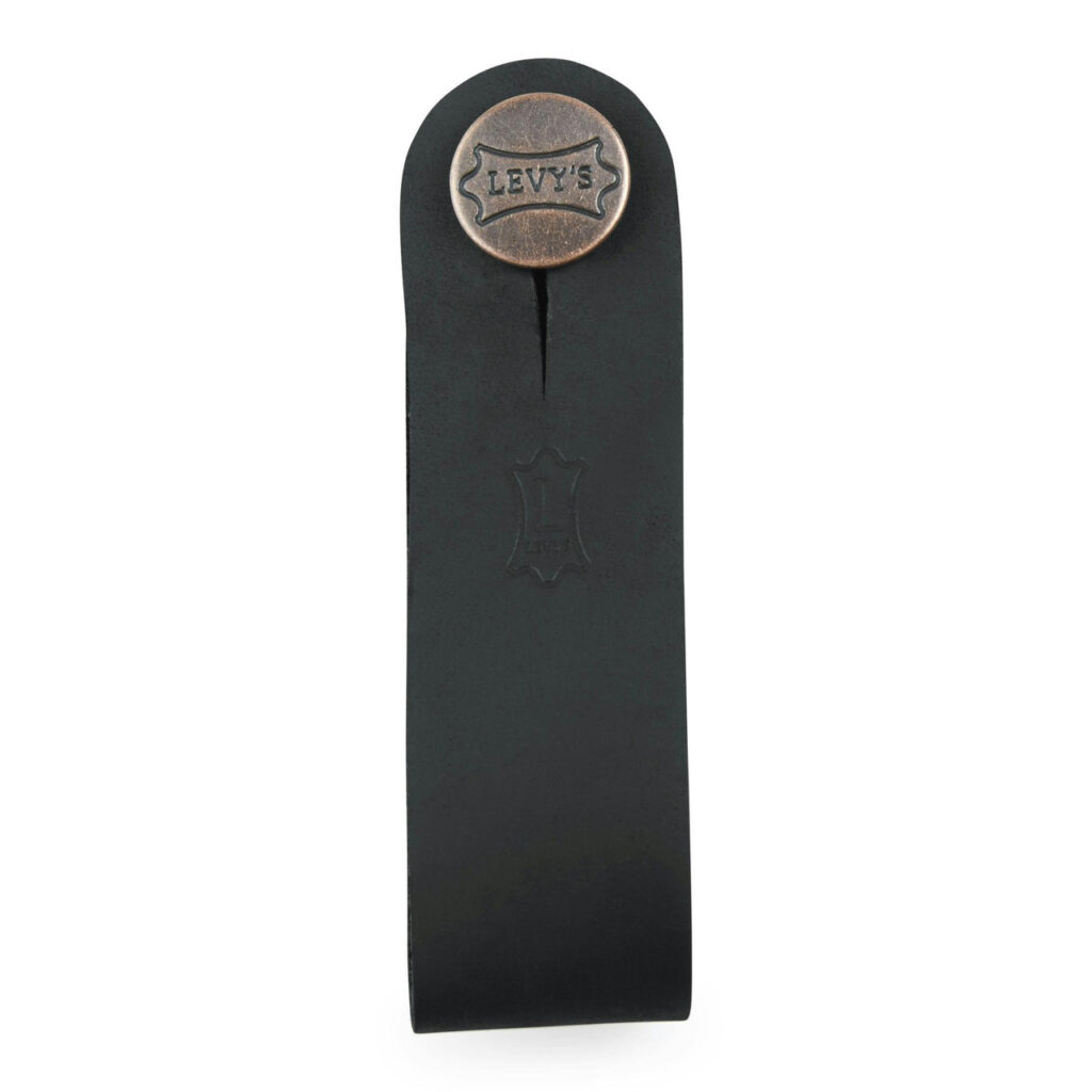 Levy Accessories Leather Headstock Strap Adapter Black
