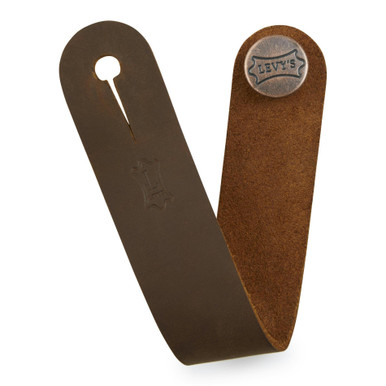 Levy Accessories Leather Headstock Strap Adapter Brown