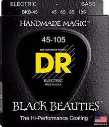 DR Strings BKB-45 Black Beauties Black Coloured Bass Strings Medium 45-105 - Image 2