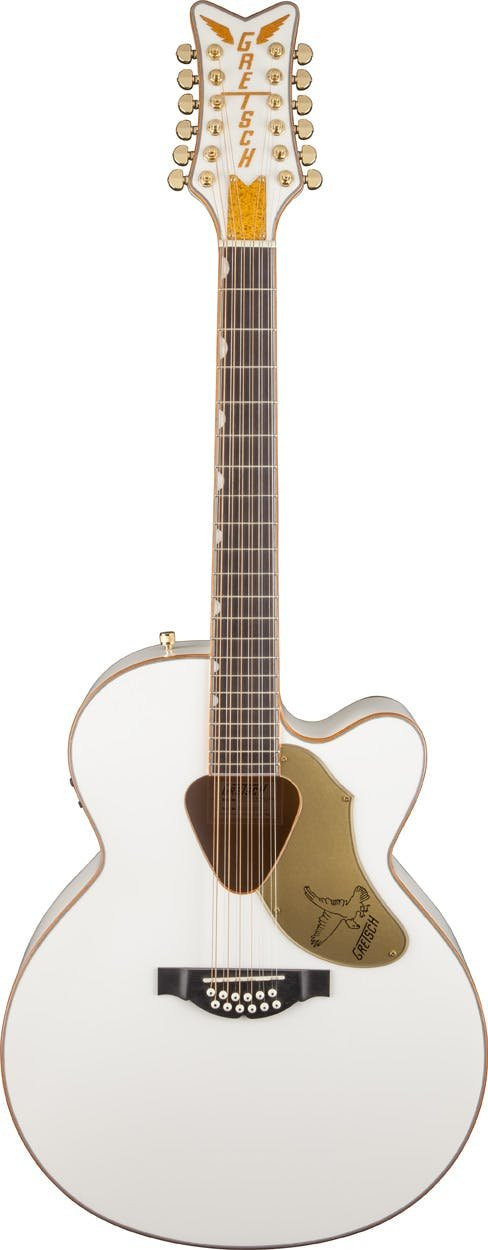Gretsch G5022CWFE Rancher Falcon Jumbo 12 String Guitar in White - Image 5