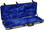 Fender Deluxe Molded Strat and Tele Case Silver and Blue - Image 4