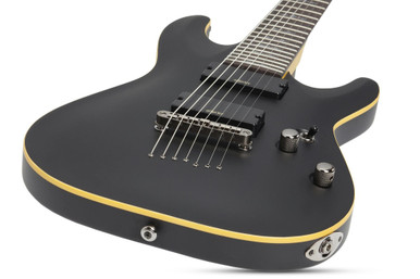Schecter Demon-7 Aged Black Satin - Image 6