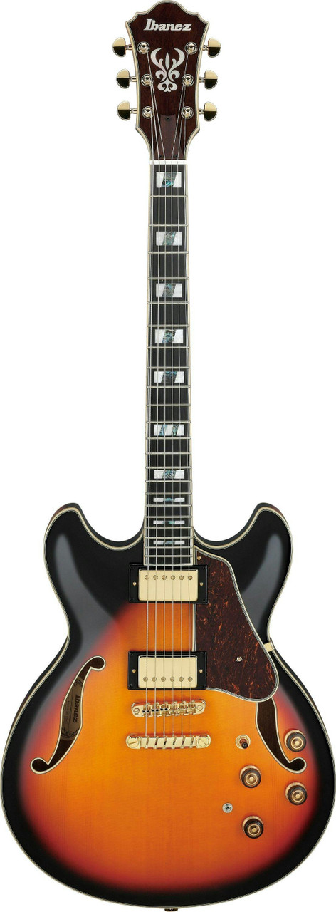 Ibanez AS113-BS Artstar Semi-Hollow Body Guitar in Brown Sunburst - Image 5