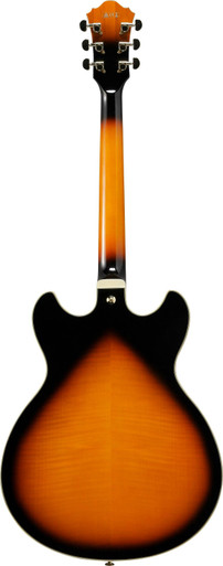Ibanez AS113-BS Artstar Semi-Hollow Body Guitar in Brown Sunburst - Image 6