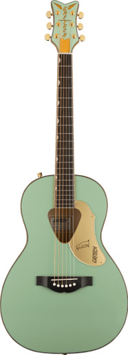 Gretsch G5021E Rancher Penguin Parlor Acoustic-Electric Mint Metallic - Image 2