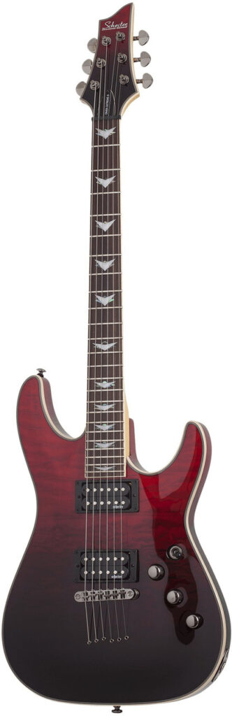 Schecter Omen Extreme-6 in Bloodburst Fade