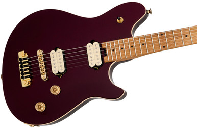 EVH Wolfgang Special TOM Hardtail Guitar In Oxblood, Baked Maple Board - Image 6