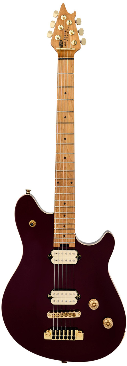 EVH Wolfgang Special TOM Hardtail Guitar In Oxblood, Baked Maple Board - Image 5