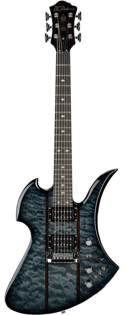 BC Rich Mockingbird Legacy STQ Hardtail - Black Burst - Image 5