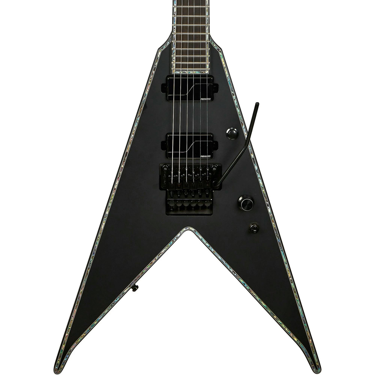 BC Rich Jr-V Extreme with Floyd Rose - Matte Black - Image 1