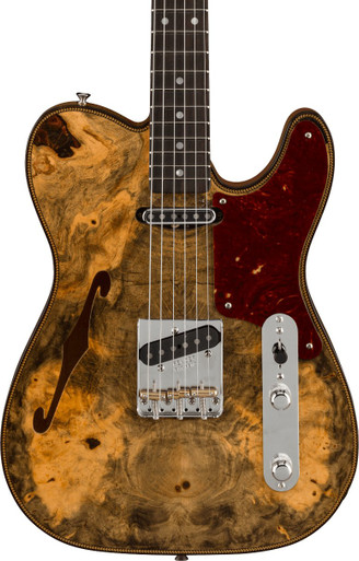 Fender Custom Shop Artisan Buckeye Burl Double Esquire in Aged Natural