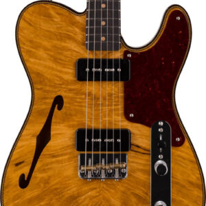 Fender Custom Shop Artisan Dual P-90 Maple Burl Telecaster Electric Guitar in Aged Natural