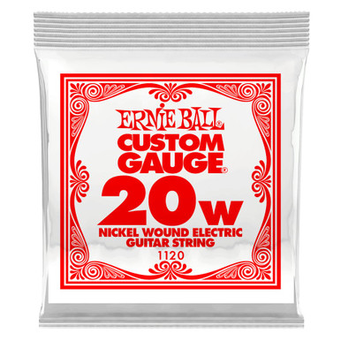 Ernie Ball Single Wound Guitar String 20W
